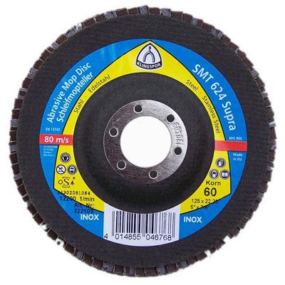 Круг зачисний Klingspor SMT624 60 125x22.23 мм метал