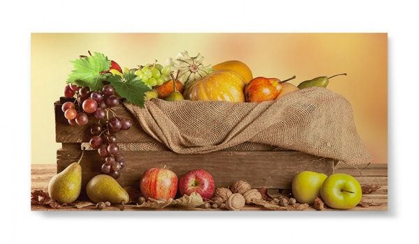 Репродукция Осенний натютморт 96x48 см 