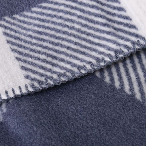 Плед check red 220x240 см сірий Sesli Tekstil