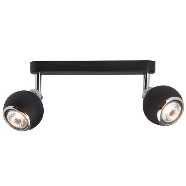 Спот Brilliant Ina 2xGU10 чорний G07729/06