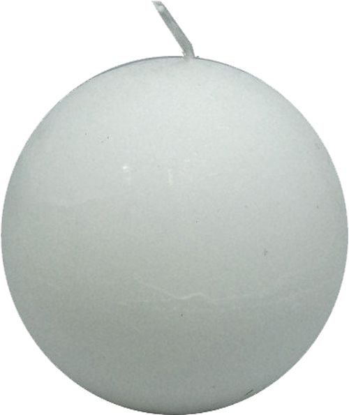 Свеча Рустик Шар 8 см белая Luna