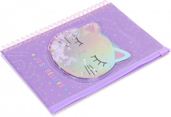 Книга для записей на спирали Котенок 80 листов А5