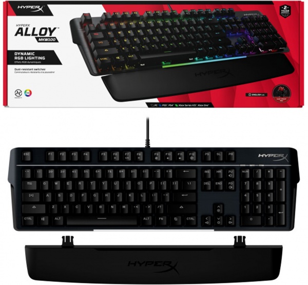 Клавіатура ігрова HyperX Alloy MKW100 USB (4P5E1AX) black 