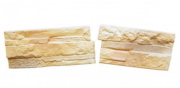 Плитка гипсовая уголок Арт-Декор Sierra премиум 0,95 пог.м 0,38 кв.м 