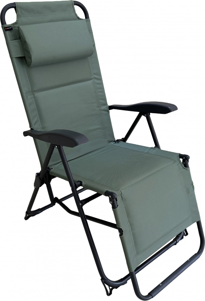 Шезлонг розкладний Grilland SX-3219-1 64x114 см оливковий