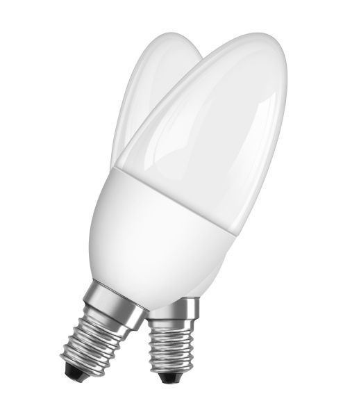 Лампа світлодіодна Osram 2 шт./уп. 5,5 Вт C37 матова E14 220 В 4000 К 4058075056893 