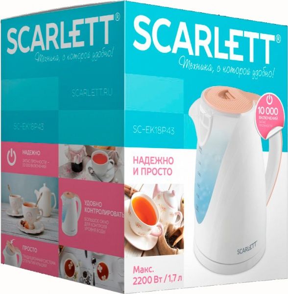 Электрочайник Scarlett SC-EK18P43 