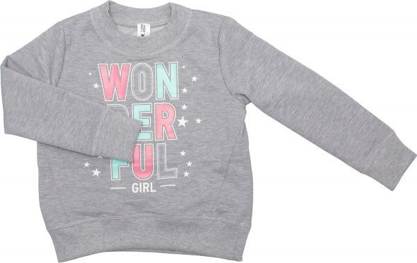 Світшот Luna Kids 1 р.110 сірий меланж 