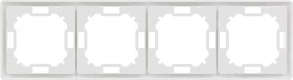 Рамка четырехместная Simon Basic универсальная белый BMR4/11