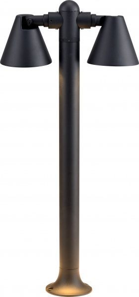 Светильник уличный декоративный Expert Montreal GU10 35 Вт IP44 черный ELNX-381-H600-Pl 