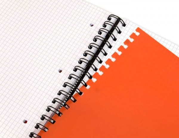 Блокнот Orange A4 90 листов черно-оранжевый с рисунком Mintra