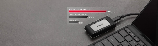 SSD-накопичувач Kingston XS2000 1000GB Portable USB Type-C 3D V-NAND (SXS2000/1000G) 