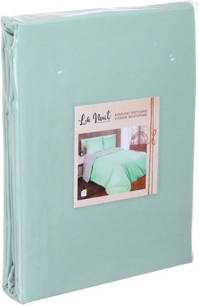 Комплект постільної білизни Моно 2 зелений La Nuit 