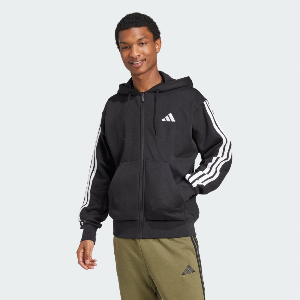 Джемпер Adidas M 3S FL FZ HD JD1870 р.2XL чорний