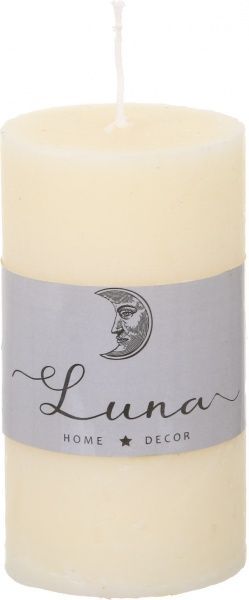 Свічка Рустік Циліндр бежевий 55х100 мм Luna