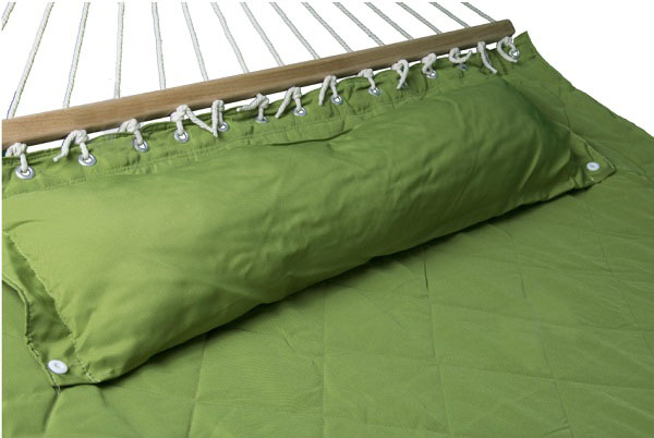 Гамак UP! (Underprice) стеганый с подушкой 140x200 см салатовый