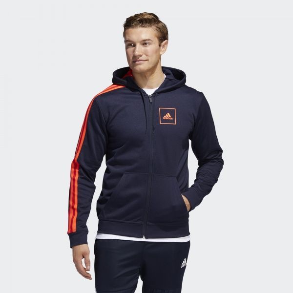 Джемпер Adidas M AAC FZ Hoodie FI4664 р. XL темно-синий