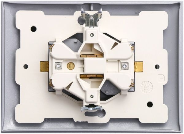 Розетка двойная с заземлением Efapel Logus 16 А 250 В без шторок алюминий 90331 TAL