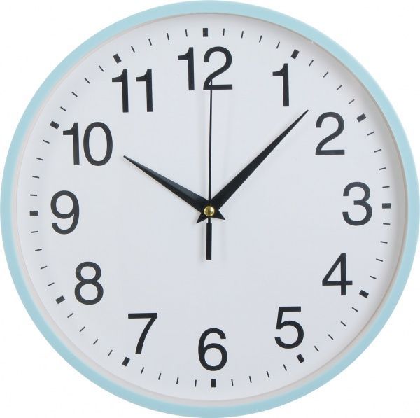 Часы настенные Jiffy голубой 25 см