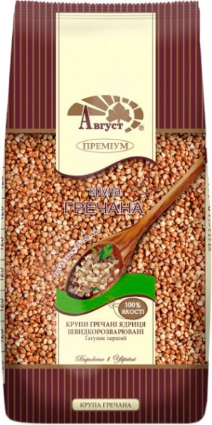Крупа гречана Август ядриця 500г 4820019601212 