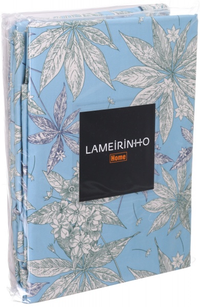 Комплект постельного белья Mirandela 2 бежевый с голубым Lameirinho 