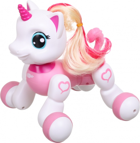 Інтерактивний робот Shantou Єдиноріжка 22.5х17х18.5 см біло-рожевий 1089A