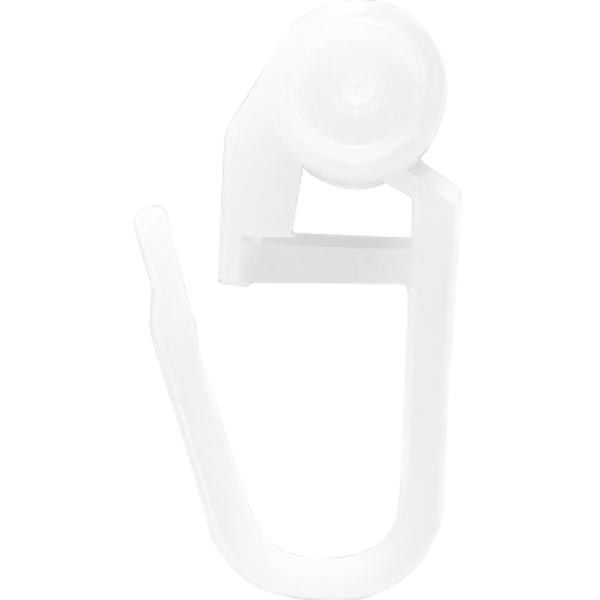 Гачки Gardinia роликові для стельового карнизу 100 шт набірний білий 