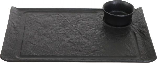 Набір для сервірування Lavastone Black 2 предмети 