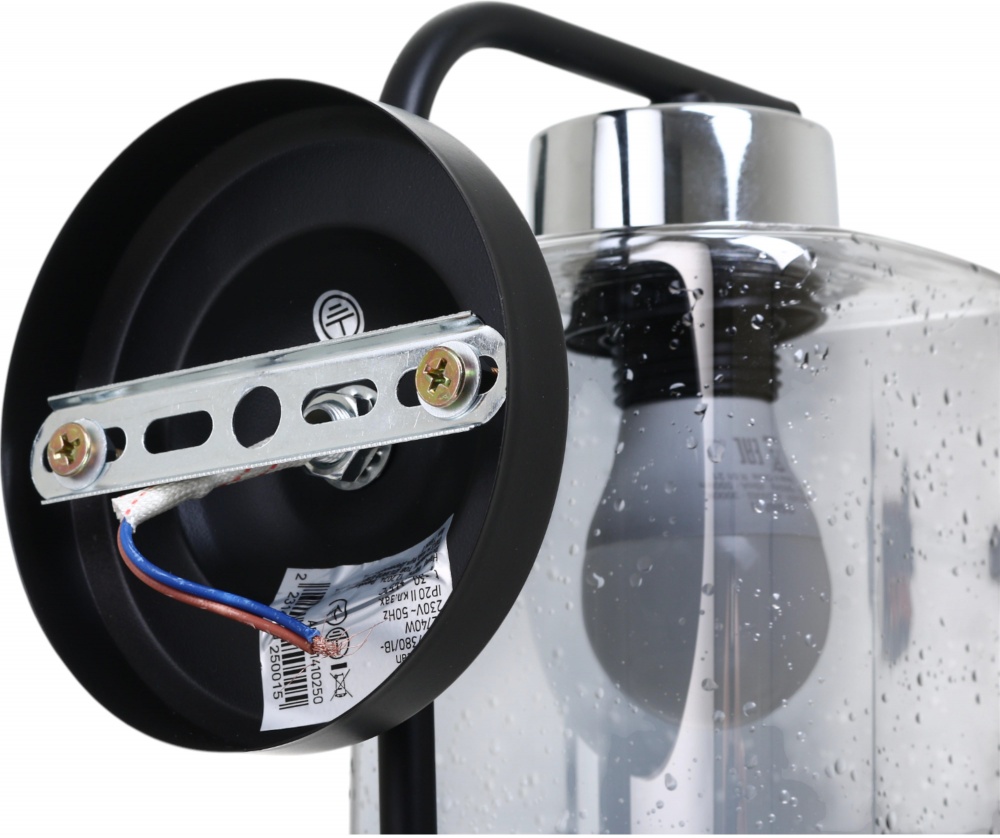 Бра Sensio Orlean 1x40 Вт E27 черный/хром LS-07380/1B-E2740W