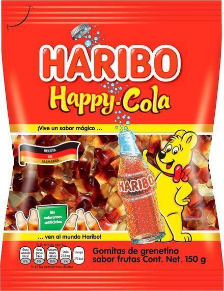 Цукерки Haribo желейні неглазуровані Хеппі Кола (9002975316675)