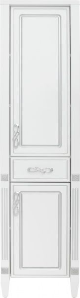 Пенал напольный Сансервіс Romance 45x39,5x180 R с серебряной патиной