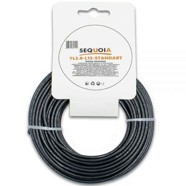 Леска для мотокосы SEQUOIA TL3.0-L15-STANDART