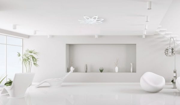 Светильник светодиодный Светкомплект 150 Вт белый матовый 2800-6000 К LED ACR DECO -9FL 150W WH RC 