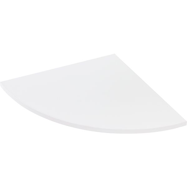 Полиця ДСП кутова радіусна 300x300 мм білий 