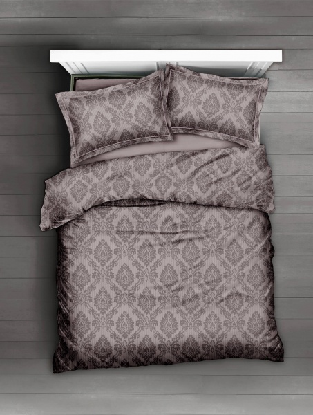 Набор наволочек Cipher 2 шт. 70x70 см коричневый с принтом La Nuit 