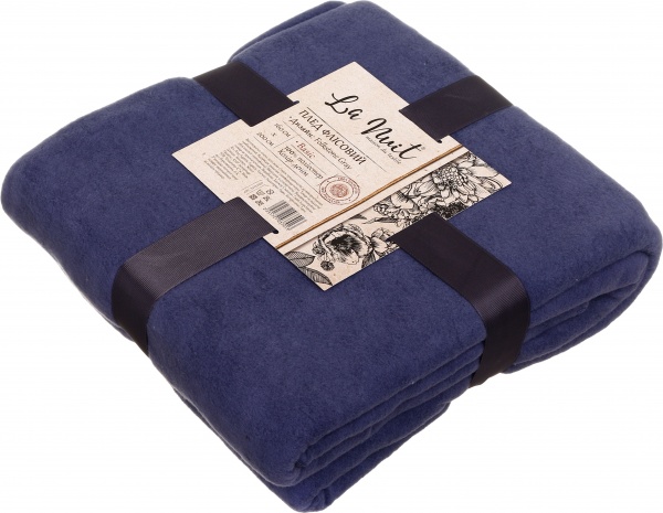 Плед флісовий Folkstone Gray 160x200 см денім La Nuit 