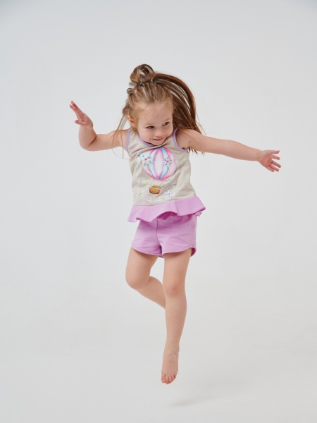 Піжама дитяча для дівчаток Smil р.110 бежевий 