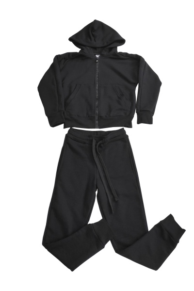 Спортивный костюм для мальчиков Роза р.140 черный 221112 