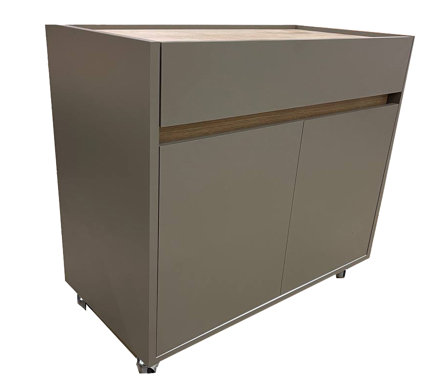 Тумба Kartissa Гектор ТП-1 1ш2д NEW 800x700x400 мм латте/латте