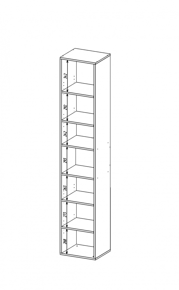 Шафа Metkas Home MB003U 2д ЛДСП 2130х400х350 мм кашемір / дуб артізан / кашемір