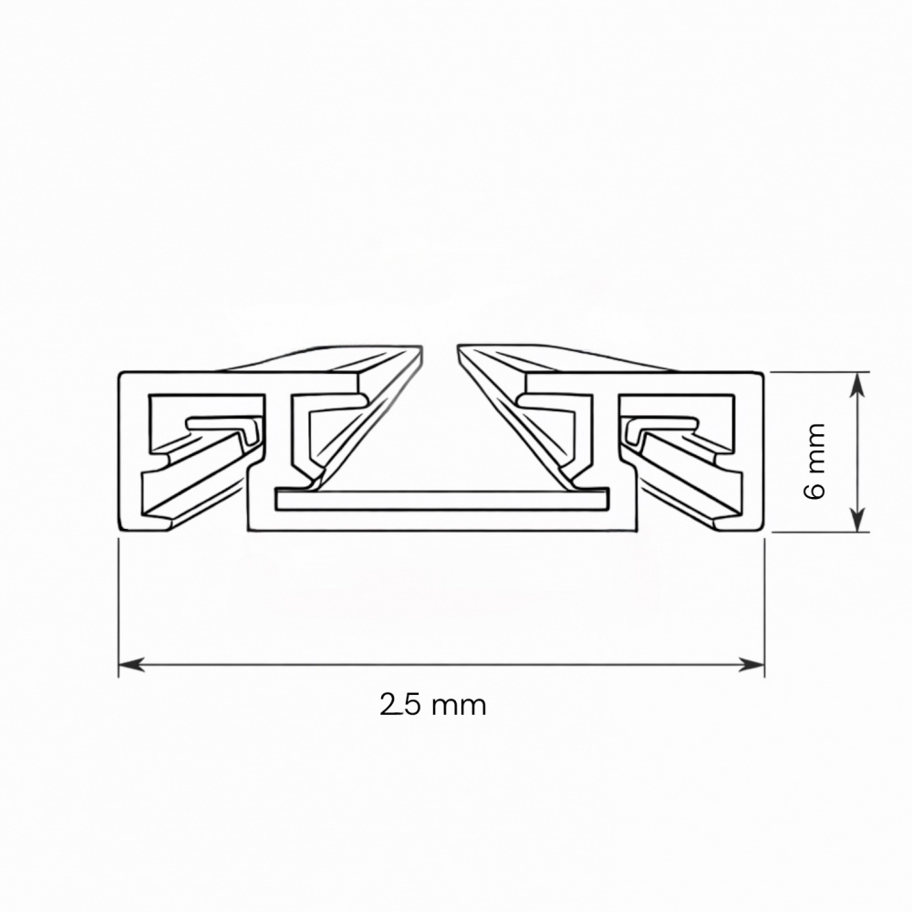 Шинопровід накладний SAPSAN USM A-26 -2M LIGHT SET 200 см чорний