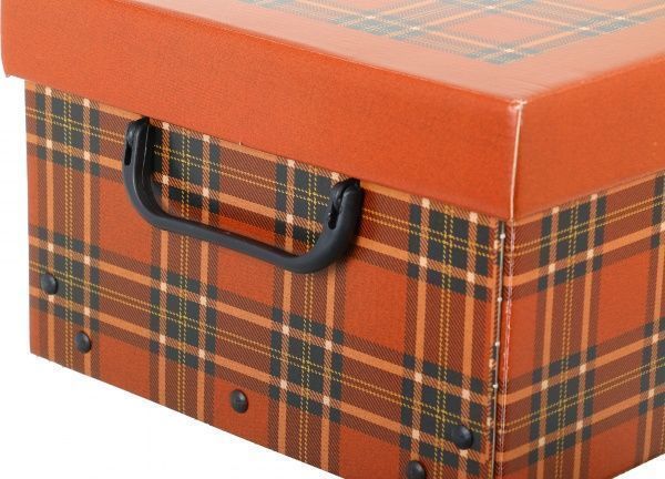 Ящик картонний Miss Space Клітинка 330x250x160 мм червоний