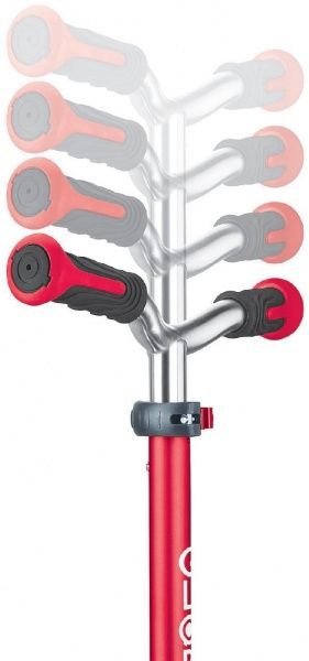 Самокат Globber Elite Prime с подсветкой красный 444-802 