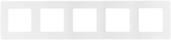 Рамка пятиместная Legrand Etika вертикальная белый 672505