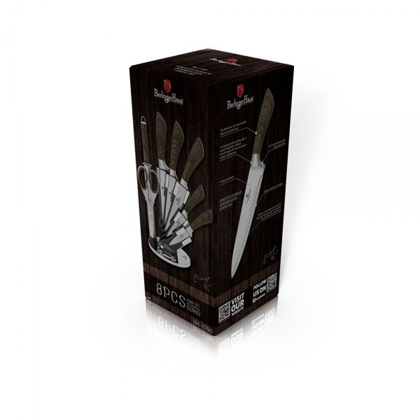 Набор ножей в колоде Forest ORIGINAL BROWN Line 8 предметов BH 2290 Berlinger