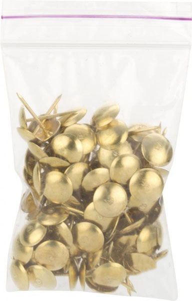 Гвозди обивочные 100шт золото