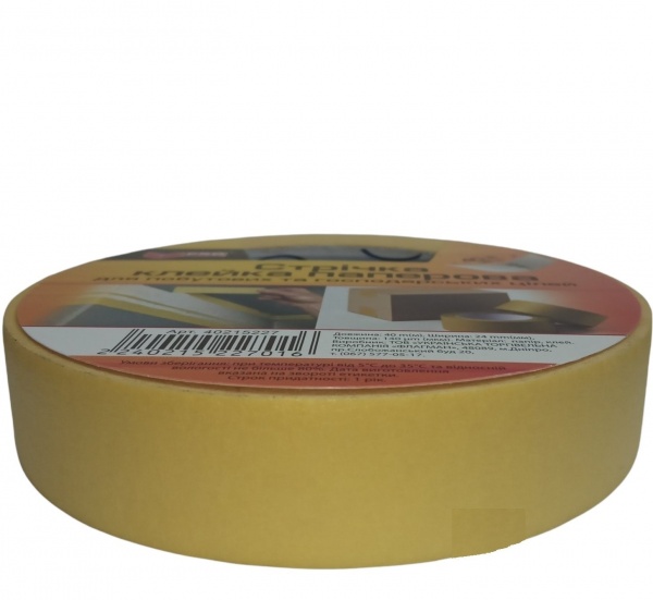 Лента малярная PROзапас желтая 24 мм x 40 м