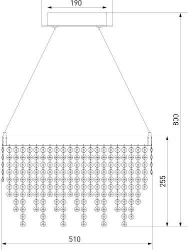 Люстра світлодіодна Strotskis Royal 30 Вт хром 90050/1 