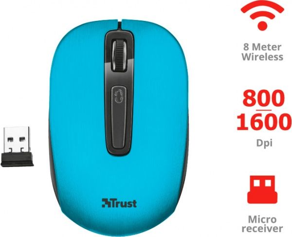 Миша Trust Aera Wireless 22373 blue 