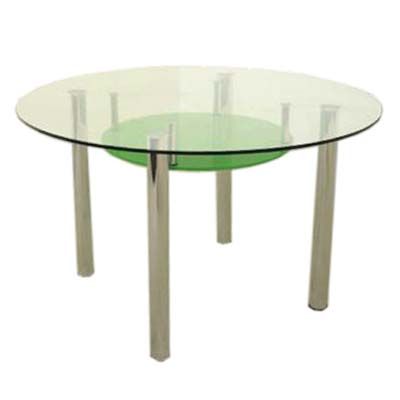Стол кухонный 106 см прозрачно-зеленый